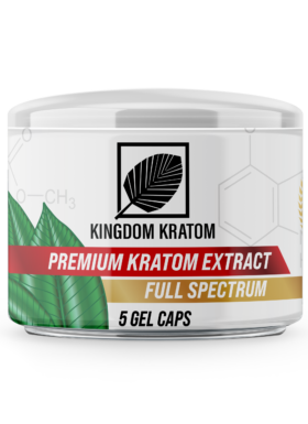 Kingdom Kratom Extract Liquid Capsules 5ct