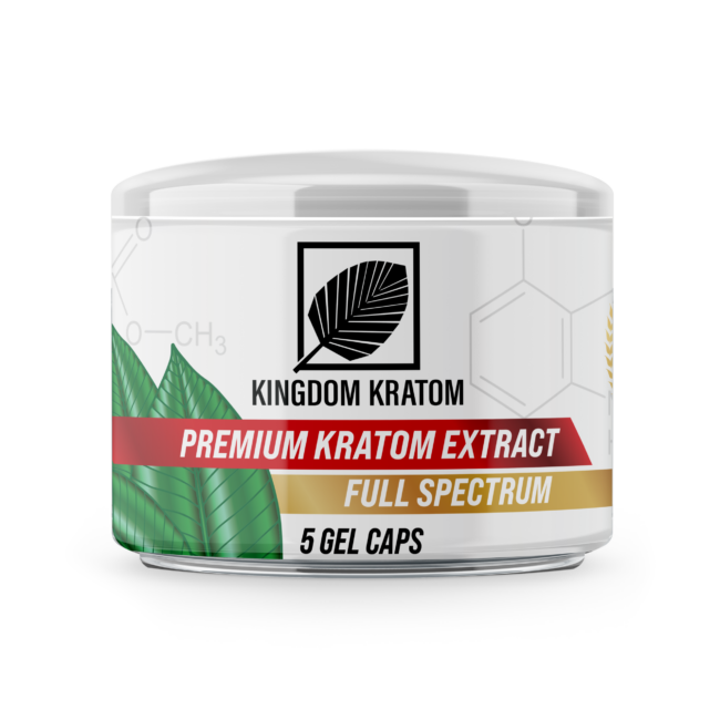 Kingdom Kratom Extract Liquid Capsules 5ct